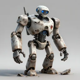 evil scrap broken grime dirty robot decaying trending in artstation 4 k 8 k hd high detail smooth