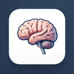 ios app icon for an ai app, represents a brain, stunning, polished