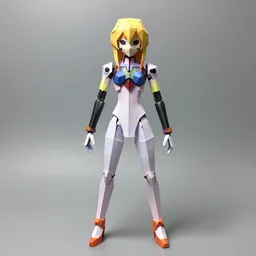 a paper model of zero suit samus, paper modeling art.