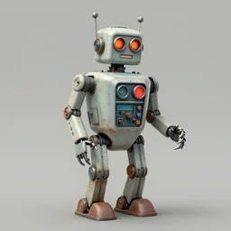 ( ( ( ( ( 1 9 5 0 s retro future android robot mechanic. muted colors., ) ) ) ) ) by jean - baptiste monge,!!!!!!!!!!!!!!!!!!!!!!!!!