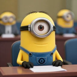 A minion on trial for crimes against humanity