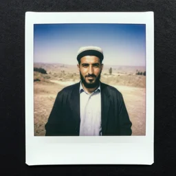 kurdish villager, polaroid photography, high resolution, sharp focus