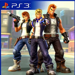 crypto from destroy all humans as a jak and daxter character, jak and daxter screenshot, digital art, ps 2