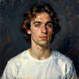 portrait of rick sanchez by egon schiele in the style of greg rutkowski