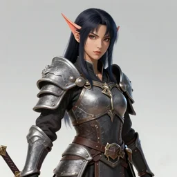 portrait of a female orc warrior in Yusuke Murata style, D&D, dungeons and dragons, anime, manga, rpg, jrpg, pixiv, trending on artstation, HD