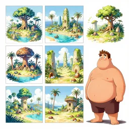 photo cartoon bd illustration comic manga painting of beatch environement : 5 fantasy environement, digital painting : 1 fat brush concept sketch artist bd enki bilal : 1 0