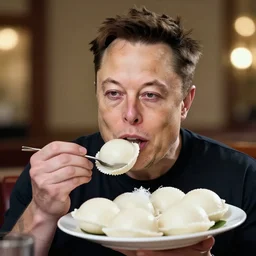 a portrait of elon musk eating idli, highly detailed, trending on artstation, bokeh, 9 0 mm, f / 1. 4