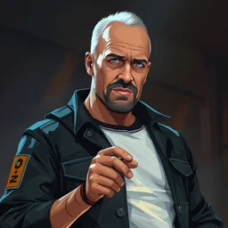 vin diesel, unreal engine, illustration, storybook illustration, crt