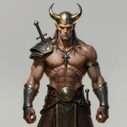 biomechanical demon viking, portrait, illustration, concept art, smooth, sharp focus, by greg rutkowski and nikolay makovsky