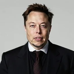 renaissance portrait of elon musk with tusks