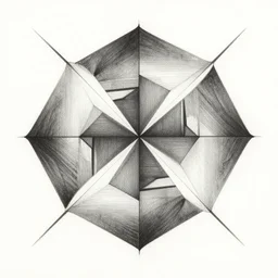 procedural, grayscale, geometric ink on paper c 1 5