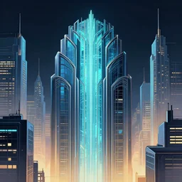 [ [ art deco ] ] [ cyberpunk ] metropolis by jama jurabaev, tyler edlin, james paick, emmanuel shiru, victor mosquera, highly detailed, artstation
