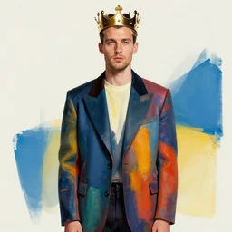 ( ( dither ) ), random editorial photo portrait of a crypto man, fashion king, expressionist art, colorful modern, luxurious minimal, mads berg, karolis strautniekas, christopher balaskas, fine texture, dynamic composition, detailed, matte print, dynamic perspective, muted color, lomography, ( ( risograph ) ), rich grainy texture, centered