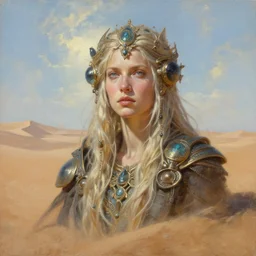 portrait oil painting, perfect expression, subconscious connects, purified consciousness, karine jean - pierre, dune, fantasy character portrait, ultra realistic, wide angle, intricate details, mass effect, artifacts, luminous skies, highly detailed, michael cheval, peter mohrbacher, boris vallejo, jessica rossier, oil painting, highly detailed, cinematic lighting, unreal, natural tpose