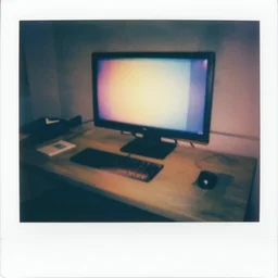 rgb computer, polaroid