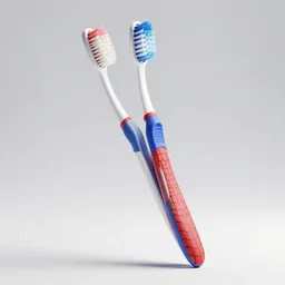 3 d render of a spiderman toothbrush, trending on artstation