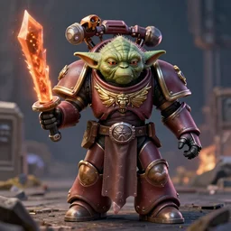 yoda as a warhammer 4 0 k space marine