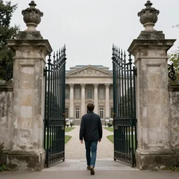 I walk between this gates, in wonder at what lies ahead