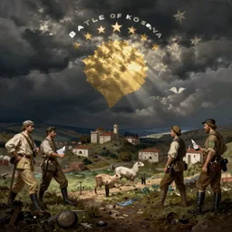 battle of kosova, by igor vasnetsov and jakub rozalsky