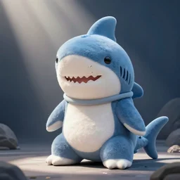 cute and cuddly shark dressed in a onesie