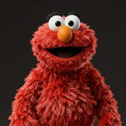 Elmo in mad max furry, HD, 4k, high resolution, intricate detail, realistic