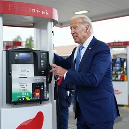 joe biden robbing a gas station