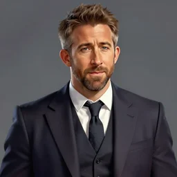 hearts of iron 4 portrait of ryan reynolds, trending on artstation, character portrait, colored, paradox interactive, ylva ljungqvist