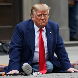 homeless donald trump
