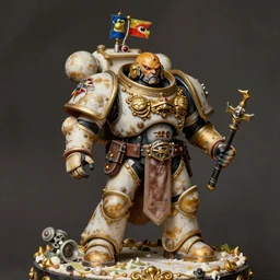 rococo baroque rococo baroque painting portrait of space-marine (((warhammer 40k))) Greg hildebrandt high detail! ornate! fancy! cake!!!