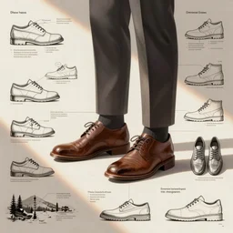 Extremely complex instruction manual for putting on shoes, with numerous detailed schematic diagrams.