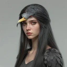 portrait of a young harpy girl concept art by Moebius, trending on artstation, artstationHD, artstationHQ, unreal engine, 4k, 8k