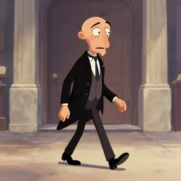 ministry of silly walks by Tim Burton