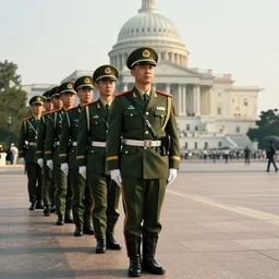 chinese soldiers in washington dc movie steel