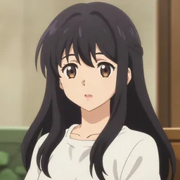 an anime portrait of a beautiful young woman