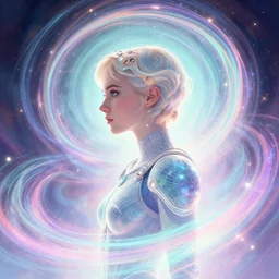 medium side profile portrait of imogen poots as space templar, gloomhaven, luminescent, colorful swirly magic ripples, pastel colors, by thomas blackshear, craig mullins, greg manchess, raymond swanland, anders zorn, by bayard wu, huang guangjian, greg rutkowski, jesper ejsing