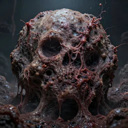 horrifying disgusting putrid mass, a gargantuan filubulation of the plasma