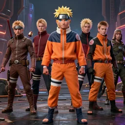 newly released still of the upcoming avengers and naruto crossover