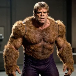 Young Ernest Borgnine starring as Ben Grimm, The Thing from The Fantastic Four Movie, Color, Modern