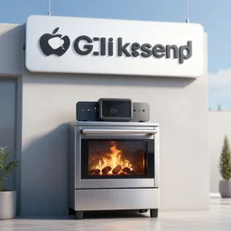 billboard for apple's new stove