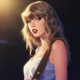taylor swift, by yoshitaka amano, cinematic lighting