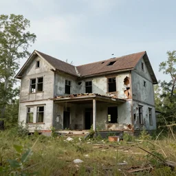 a huge abandon house