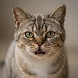 a feline cat - pug - hybrid, felidae animal photography