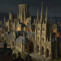 an ancient medieval cityscape with stone age architecture at night by rodney matthews, michael whelan and michael kaluta, extremely hyperdetailed, intricate, ornate