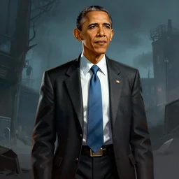 Obama in the artstyle of Fallout 1