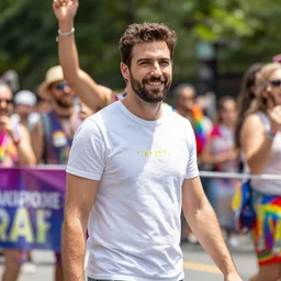 ben shapiro at a pride parade