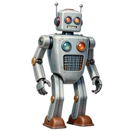a 1950's illustration of a robot of doom