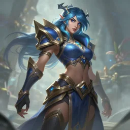 a new league of legends character in the style of Mist XG, beautiful digital concept illustration, amazing character design, 4k