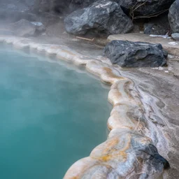hot spring with prismatic rim