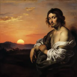 sunset by caravaggio