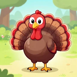 a chibi turkey